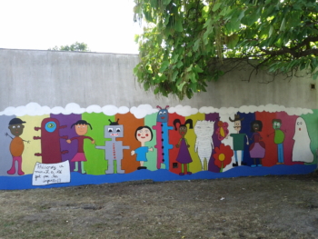 Peinture mural - atelier 6-9 ans